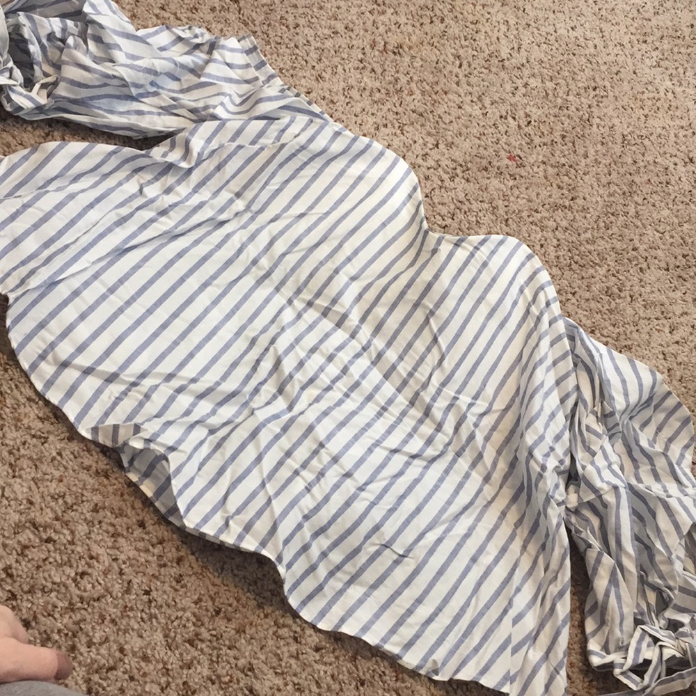 Fashion nova on my side stripe top new